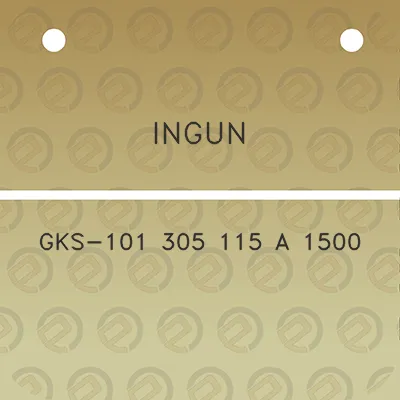 ingun-gks-101-305-115-a-1500