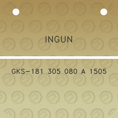 ingun-gks-181-305-080-a-1505