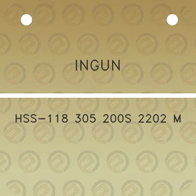 ingun-hss-118-305-200s-2202-m