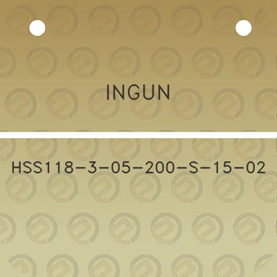 ingun-hss118-3-05-200-s-15-02