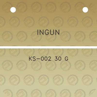 ingun-ks-002-30-g