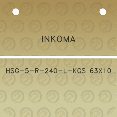 inkoma-hsg-5-r-240-l-kgs-63x10