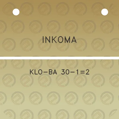 inkoma-klo-ba-30-12