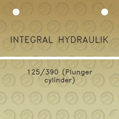 integral-hydraulik-125390-plunger-cylinder