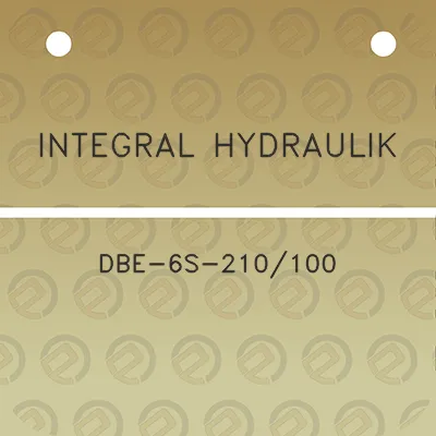 integral-hydraulik-dbe-6s-210100