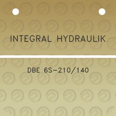 integral-hydraulik-dbe-6s-210140