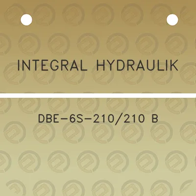 integral-hydraulik-dbe-6s-210210-b