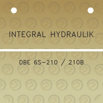 integral-hydraulik-dbe-6s-210-210b