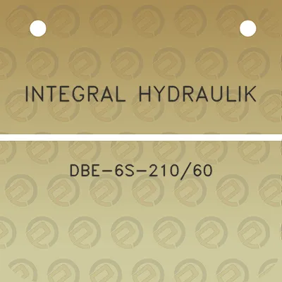 integral-hydraulik-dbe-6s-21060