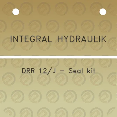 integral-hydraulik-drr-12j-seal-kit