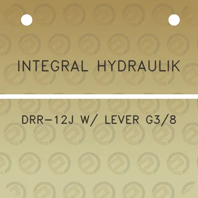 integral-hydraulik-drr-12j-w-lever-g38