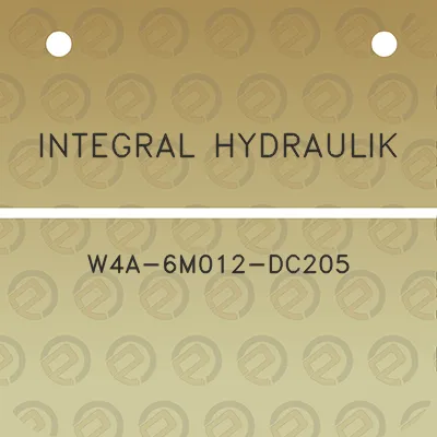 integral-hydraulik-w4a-6m012-dc205