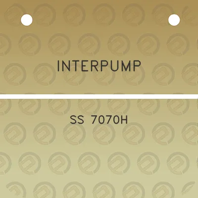 interpump-ss-7070h