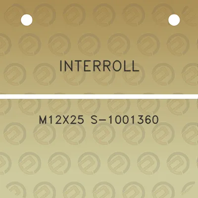 interroll-m12x25-s-1001360