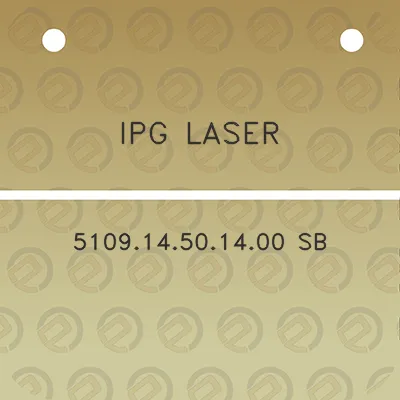 ipg-laser-510914501400-sb