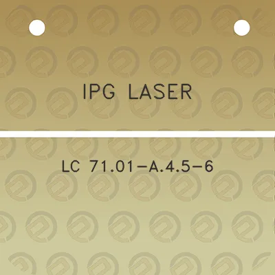 ipg-laser-lc-7101-a45-6