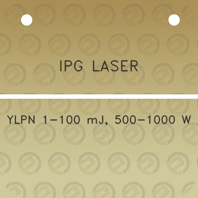 ipg-laser-ylpn-1-100-mj-500-1000-w