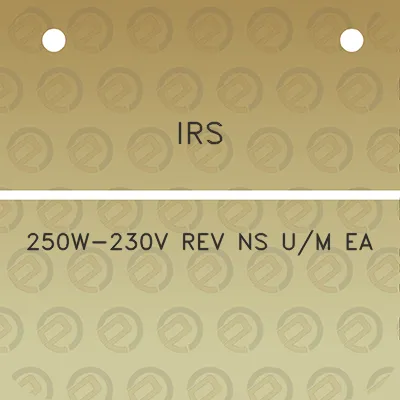 irs-250w-230v-rev-ns-um-ea