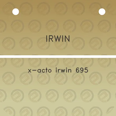 irwin-x-acto-irwin-695