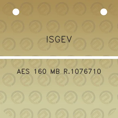 isgev-aes-160-mb-r1076710