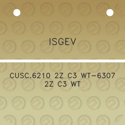 isgev-cusc6210-2z-c3-wt-6307-2z-c3-wt