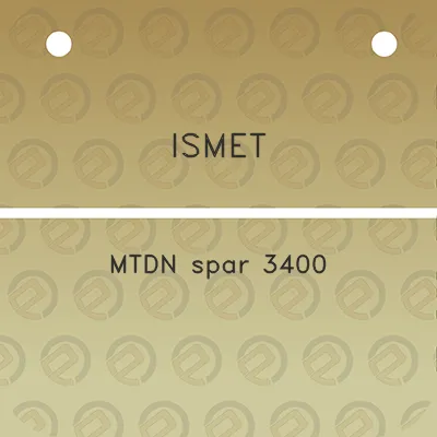 ismet-mtdn-spar-3400