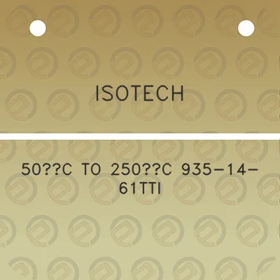 isotech-50c-to-250c-935-14-61tti