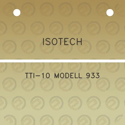 isotech-tti-10-modell-933