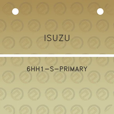 isuzu-6hh1-s-primary