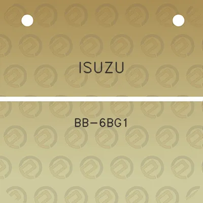 isuzu-bb-6bg1