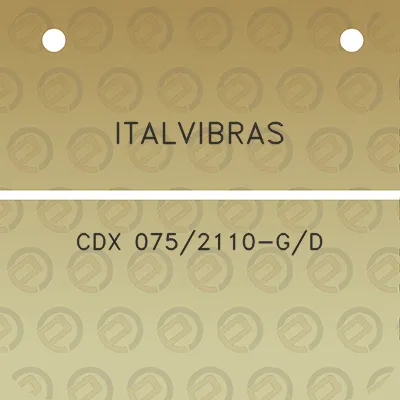 italvibras-cdx-0752110-gd