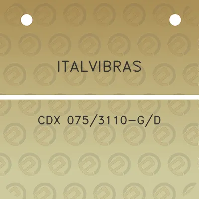 italvibras-cdx-0753110-gd