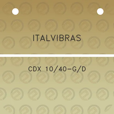 italvibras-cdx-1040-gd