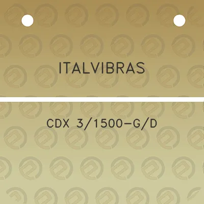 italvibras-cdx-31500-gd