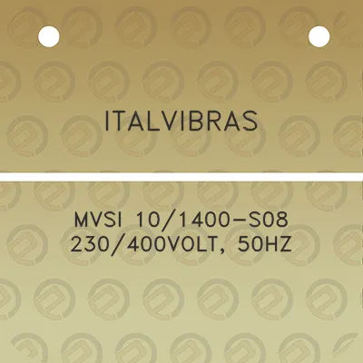 italvibras-mvsi-101400-s08-230400volt-50hz