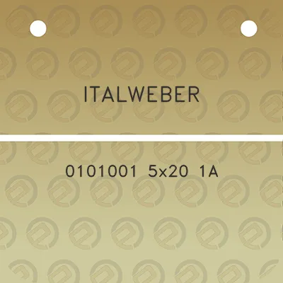 italweber-0101001-5x20-1a