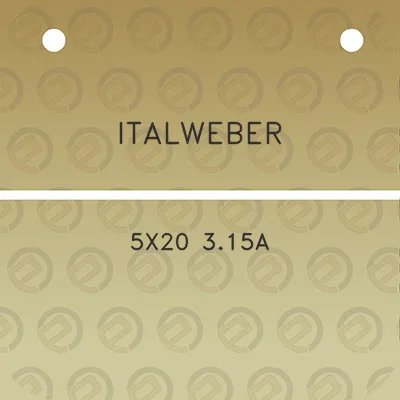 italweber-5x20-315a