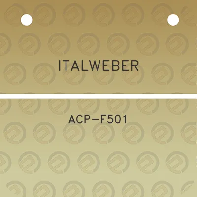 italweber-acp-f501