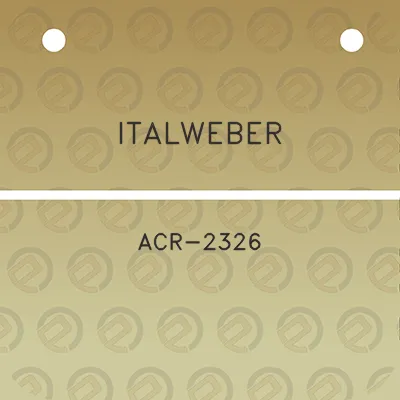 italweber-acr-2326