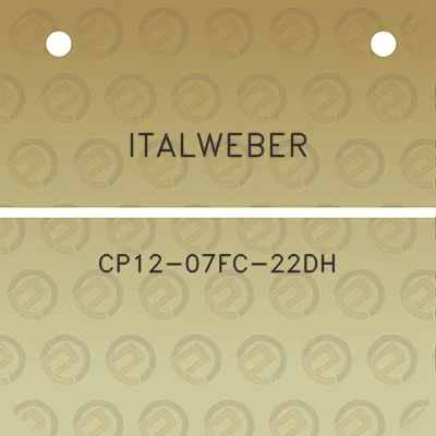 italweber-cp12-07fc-22dh