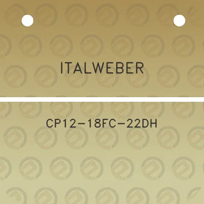 italweber-cp12-18fc-22dh