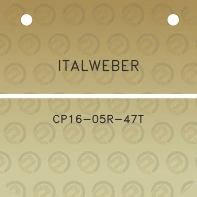 italweber-cp16-05r-47t