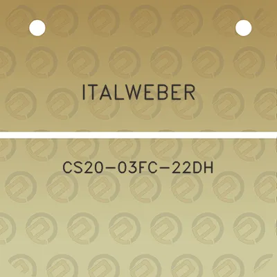 italweber-cs20-03fc-22dh