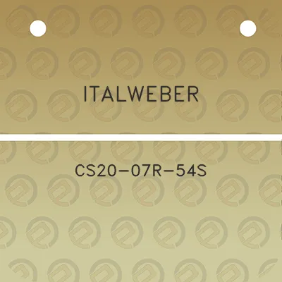 italweber-cs20-07r-54s