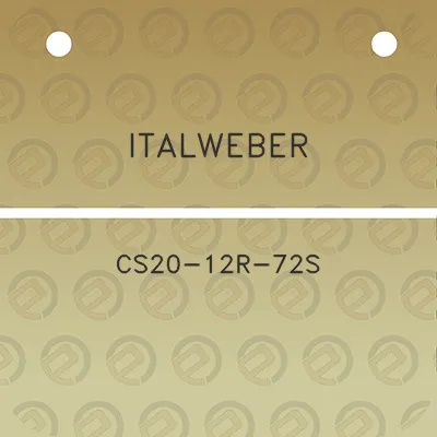 italweber-cs20-12r-72s