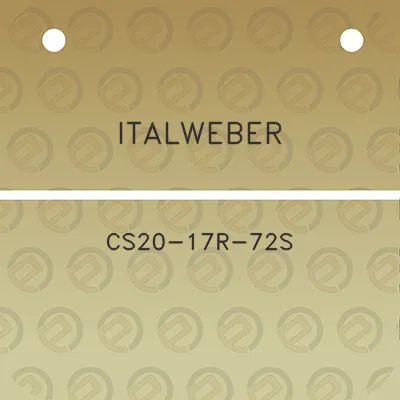 italweber-cs20-17r-72s