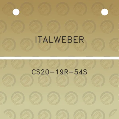 italweber-cs20-19r-54s