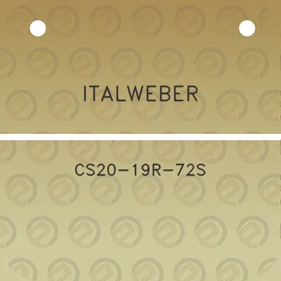 italweber-cs20-19r-72s