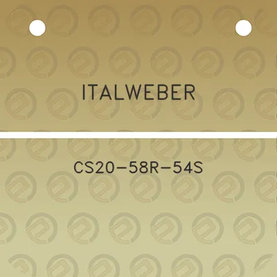 italweber-cs20-58r-54s