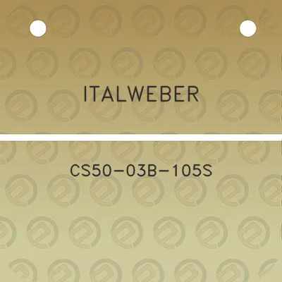 italweber-cs50-03b-105s